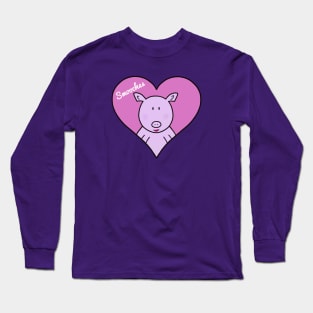 Lipstick on a Pig Smooches Long Sleeve T-Shirt